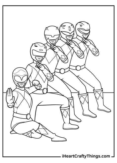 power rangers coloring pages